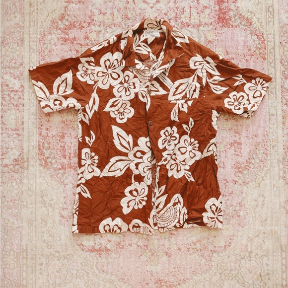 Hrh Collection Other - HRH, Men’s Vintage Brown Floral Shirt